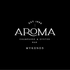 Aroma Champagne & Oyster Bar logo, Mykonos, established 1995