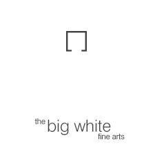 The Big White Fine Arts logo with minimalist design elements