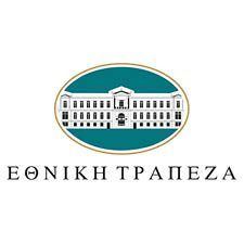 National Bank of Greece building facade with neoclassical architecture
