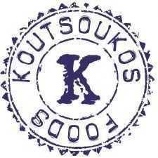 Koutsoukos company circular seal logo with decorative border and letter K