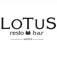 Lotus resto bar logo with established 1976 date
