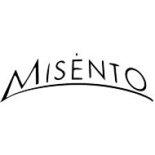 Misento logo with curved text design
