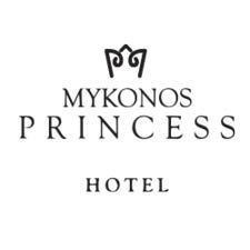 Mykonos Princess Hotel logo with crown icon and text