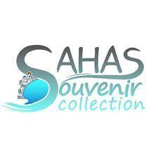 SAHAS Souvenir Collection logo with turquoise wave and stylized letter S design